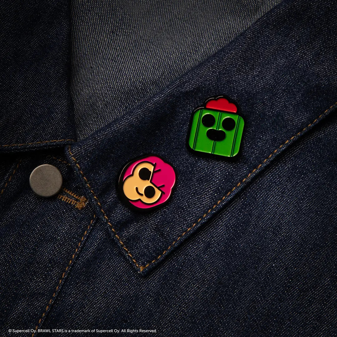 Set of 2 pin badges Colt & Spike - Brawl Stars