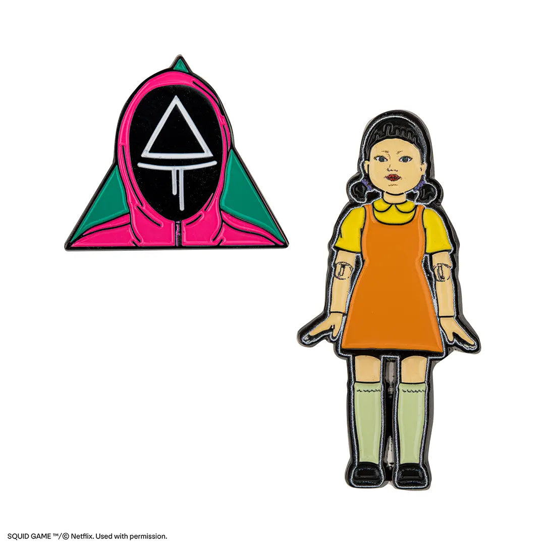 Pin set of 2 Young-hee & soldier - Squid Game