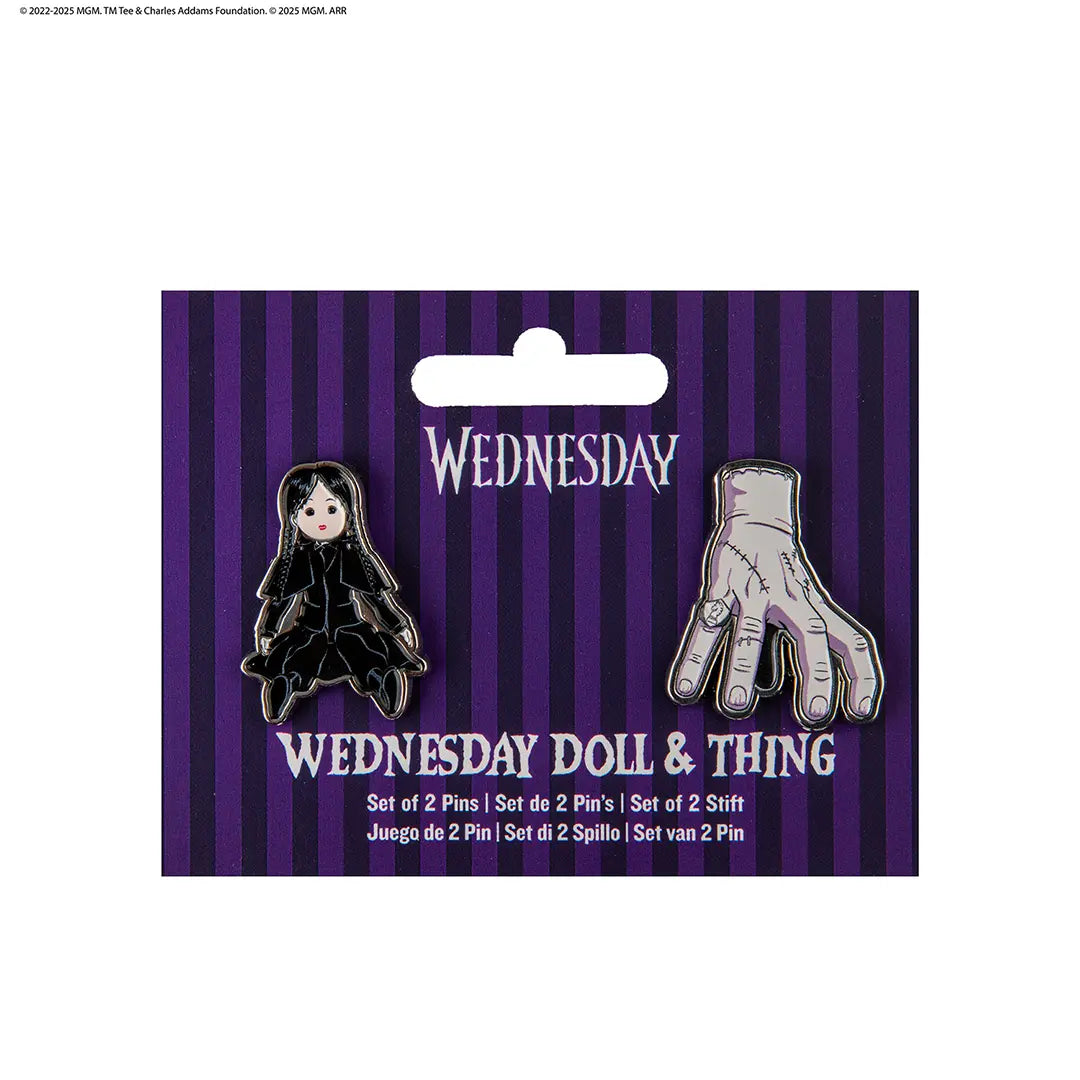 Set of 2 Pins - Wednesday