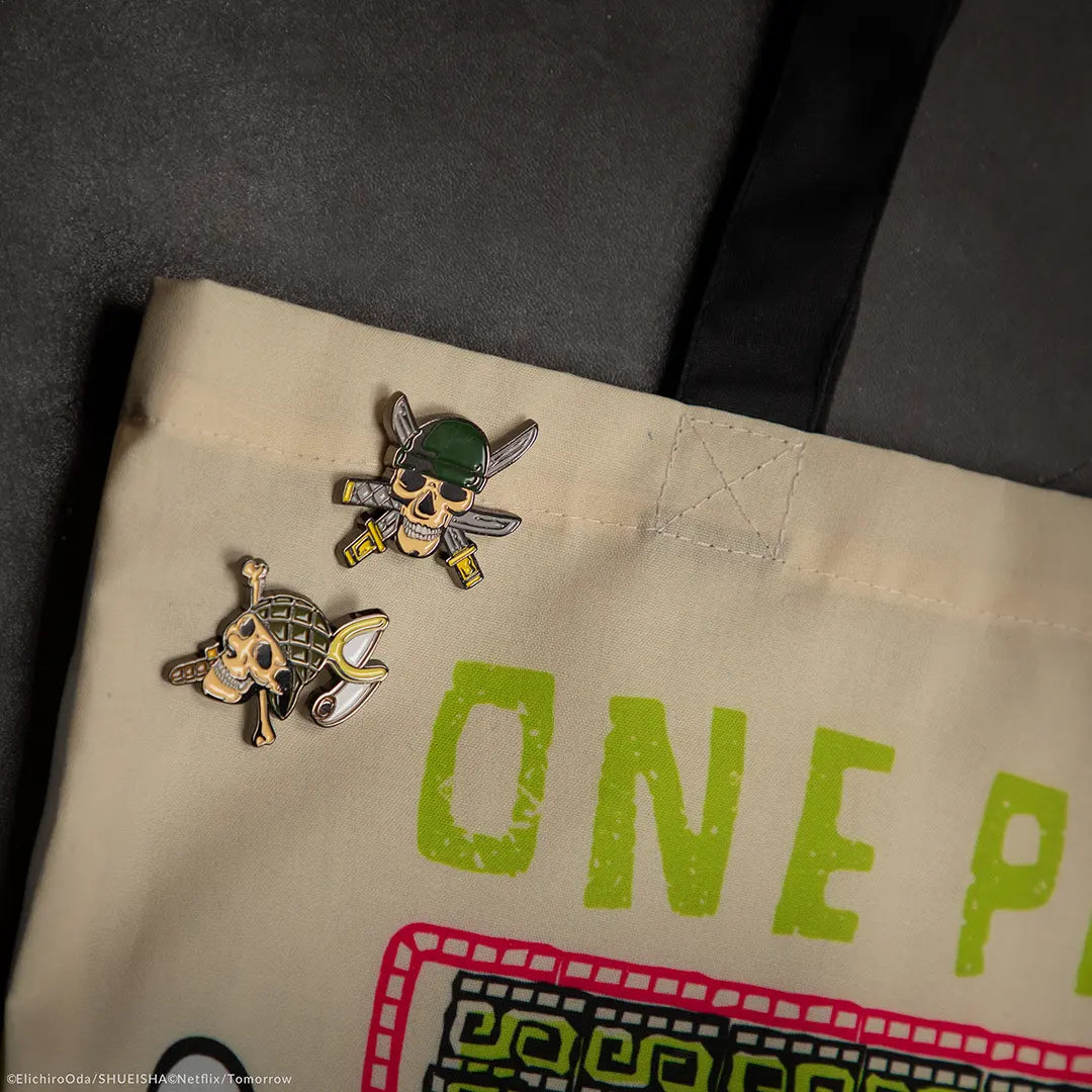 Set of 2 pin badges Zoro and Usopp - One Piece