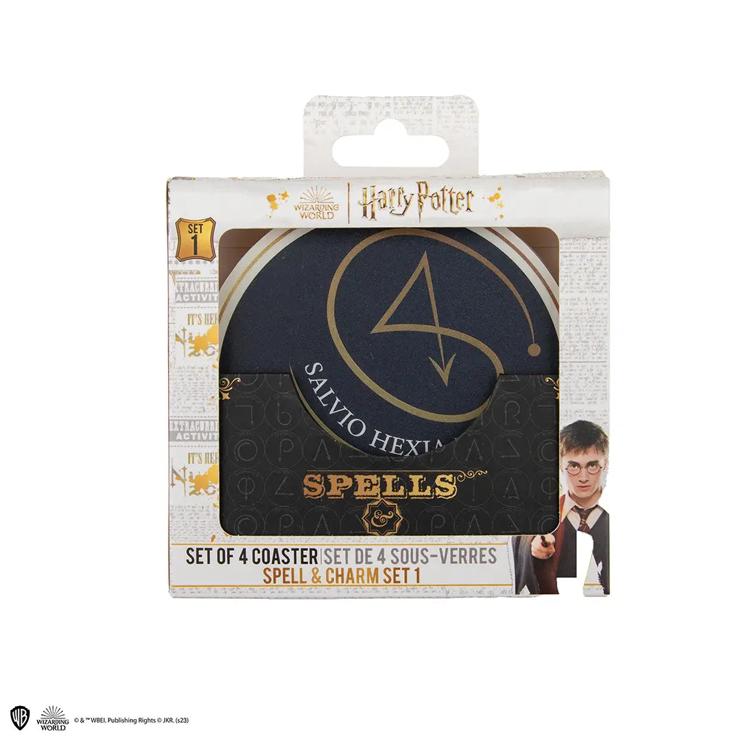 Set of 4 coasters - Spells - Harry Potter