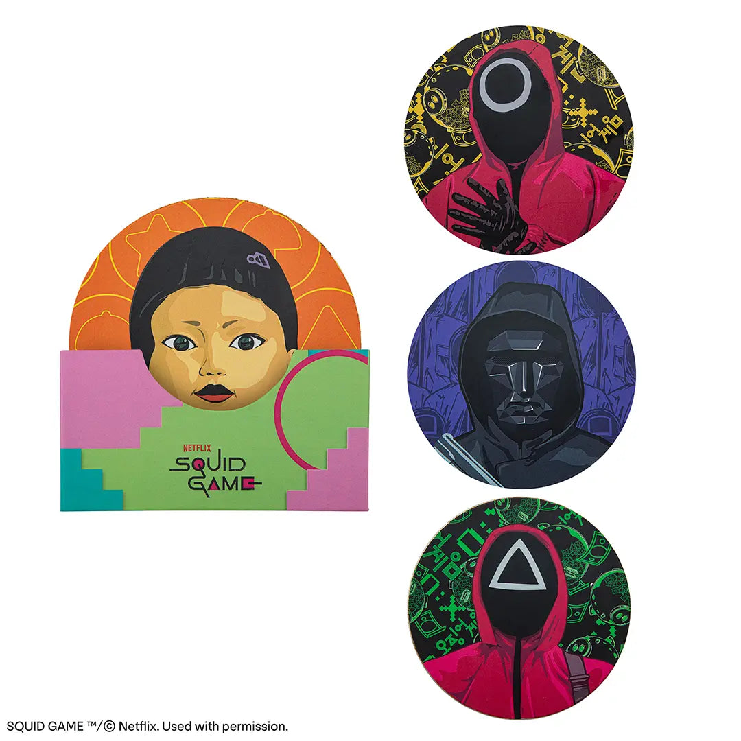 Set of 4 coasters - Squid Game