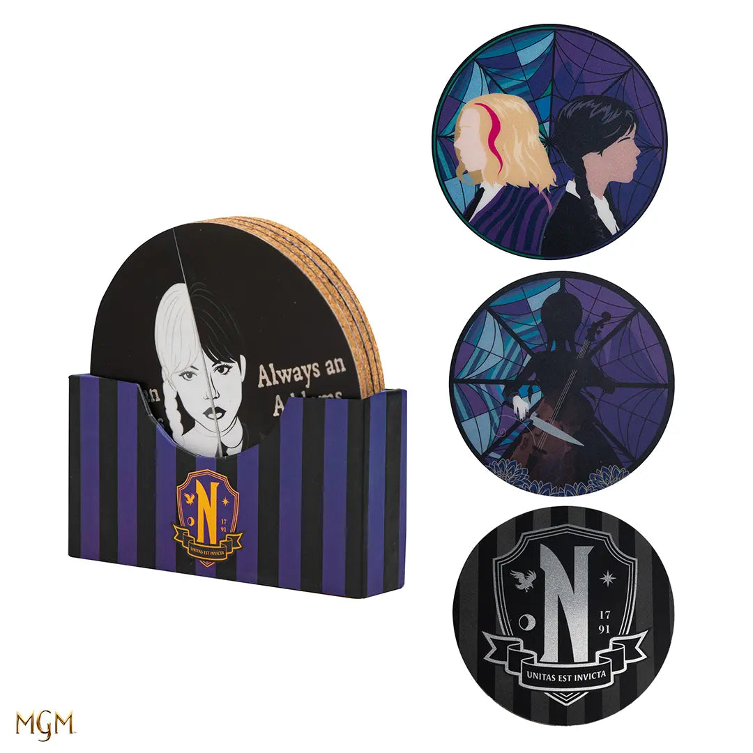 Set of 4 coasters - Wednesday