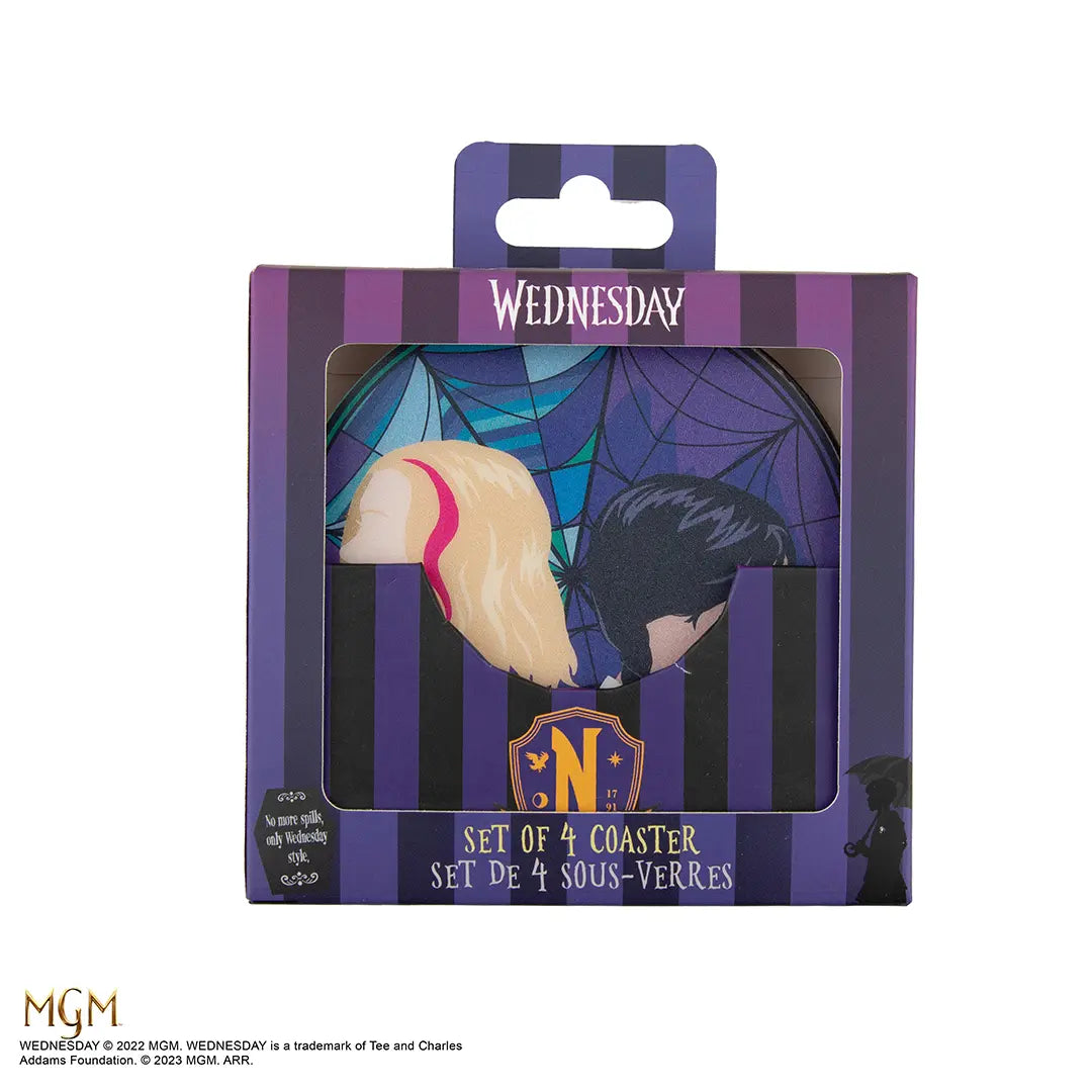 Set of 4 coasters - Wednesday