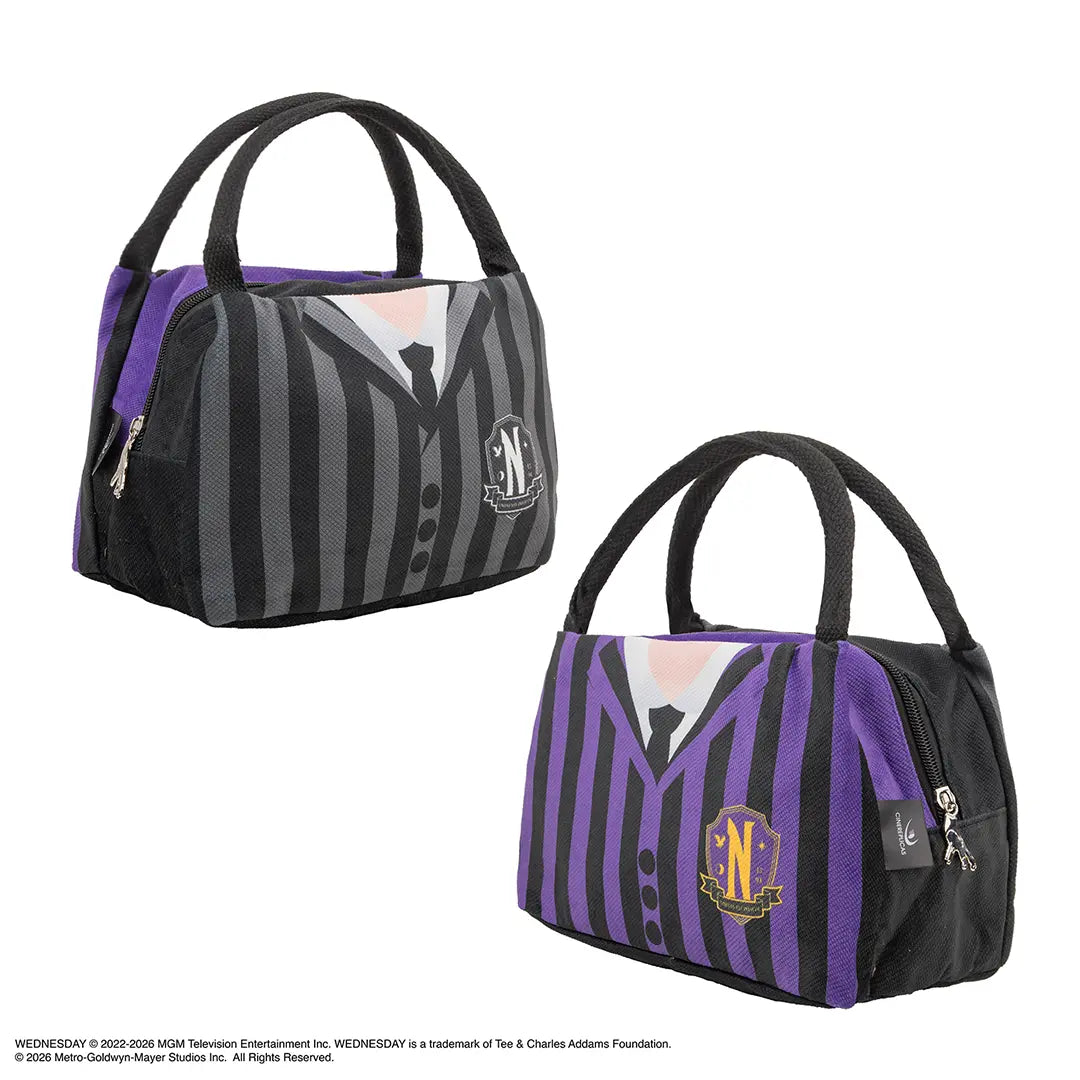 Lunch bag - Nevermore Black & Purple - Wednesday