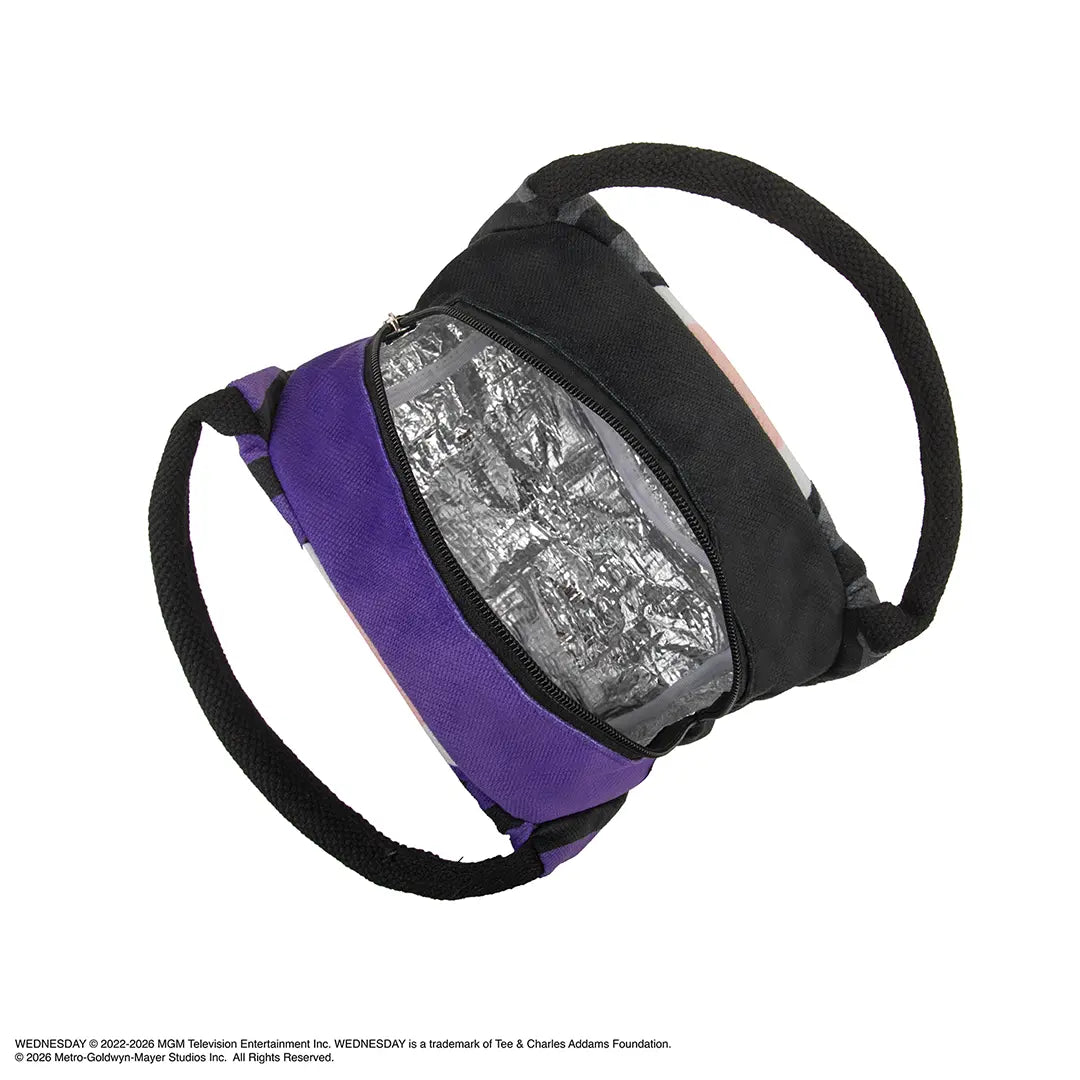 Lunch bag - Nevermore Black & Purple - Wednesday
