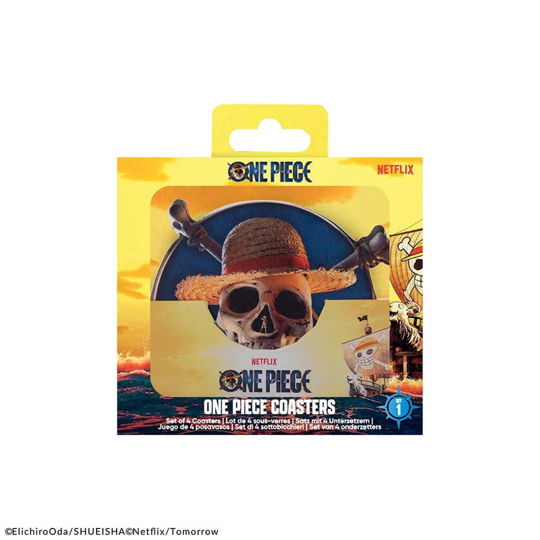 Set of 4 coasters Characters 1 - One Piece