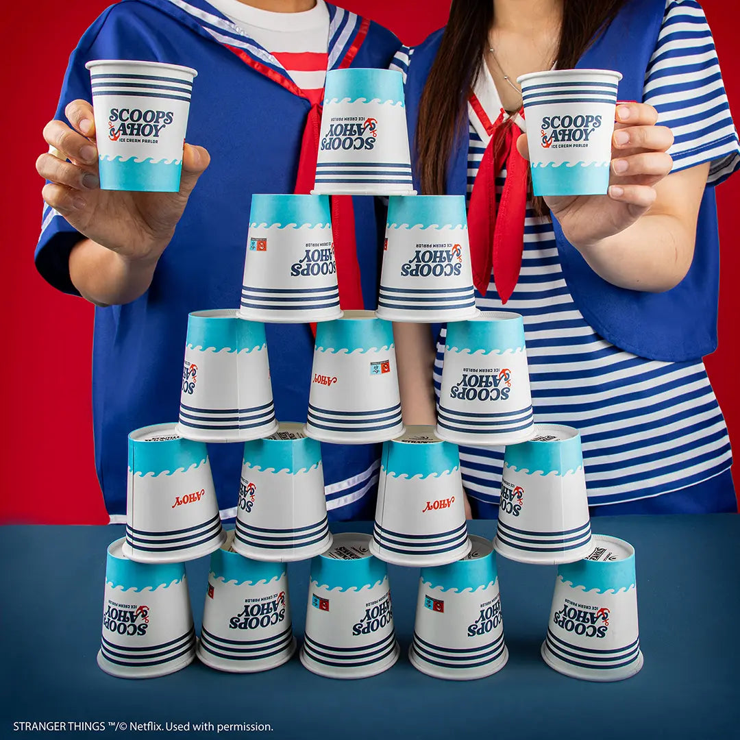 24 paper cups Scoops Ahoy - Stranger Things