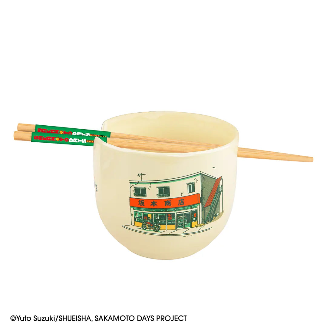 The Legendary Hitman Ramen bowl with chopsticks - Sakamoto Days