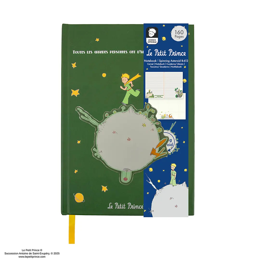 Spinning Asteroid B-612 Notebook - The Little Prince