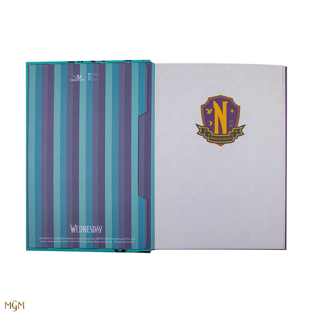 Hard cover double-entry notebook Wednesday and Enid - Wednesday