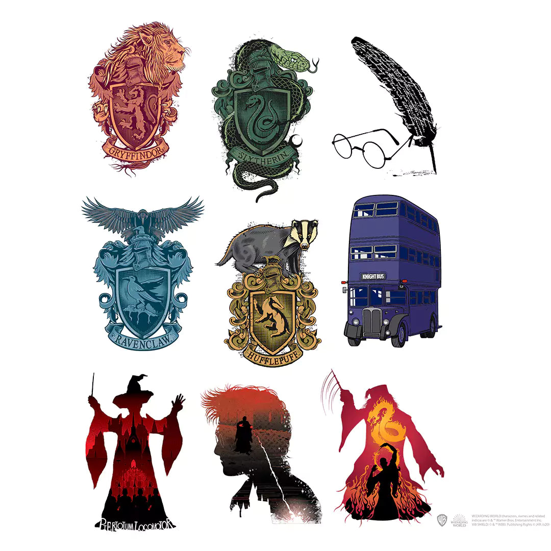 Set of 55 stickers - Harry Potter