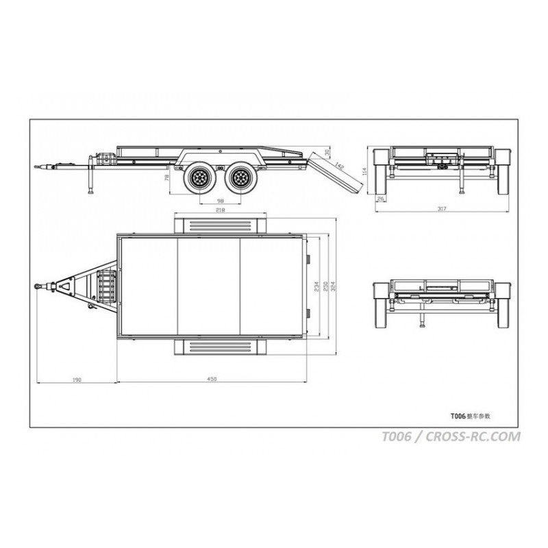 Tractor Trailer T006 1/10