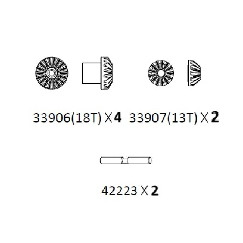 Differential gear assembly