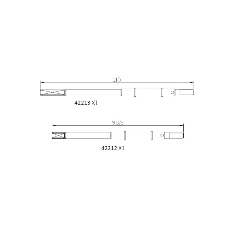 EMO straight axle rear axle
