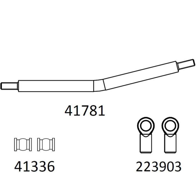 EMOX3 : rear stabilizer bar (bent)