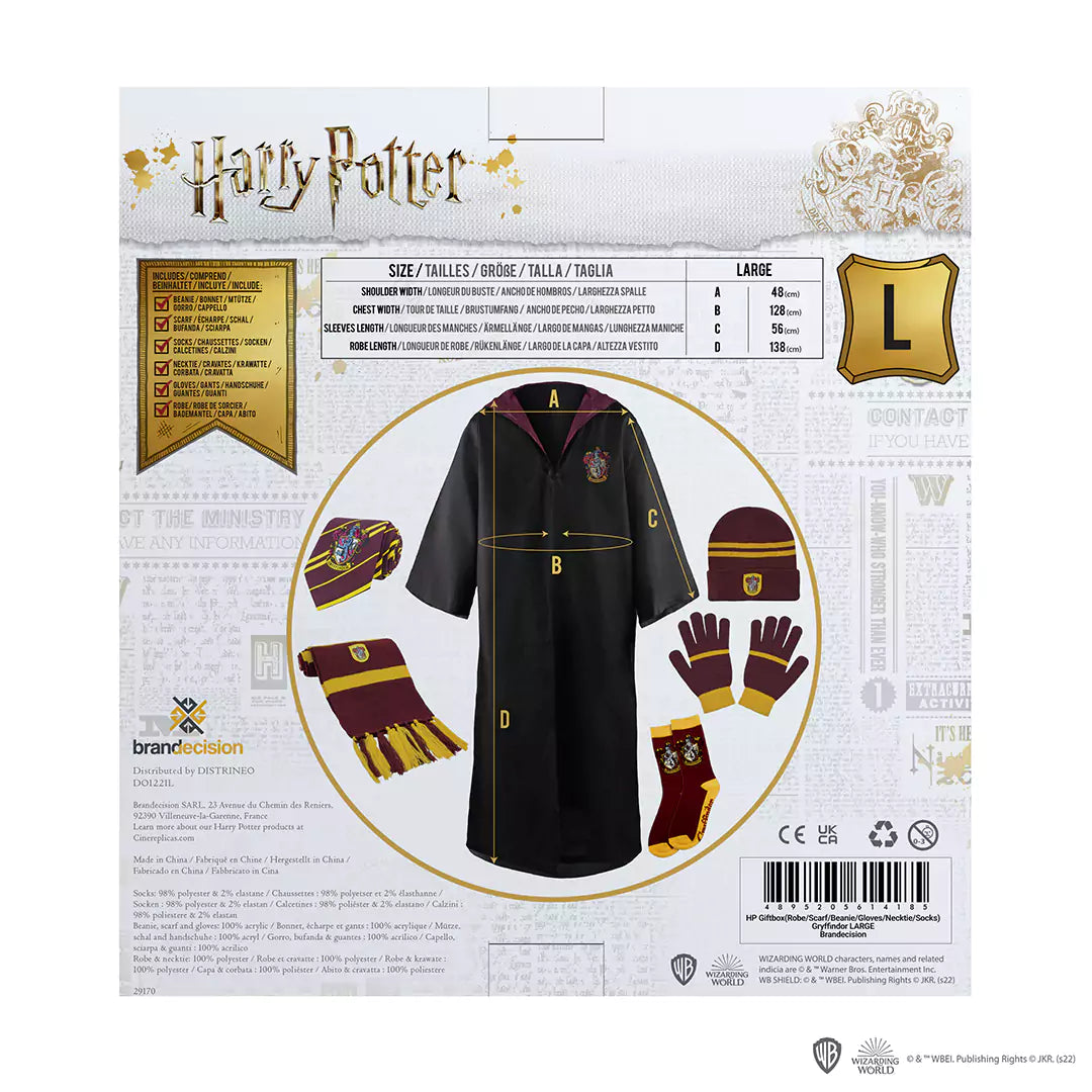 Pack 6-piece clothing Gryffindor - Harry Potter