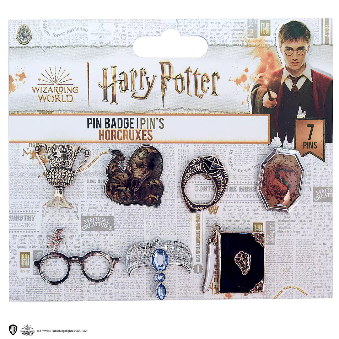 Set of 7 Horcruxes pin badges - Harry Potter