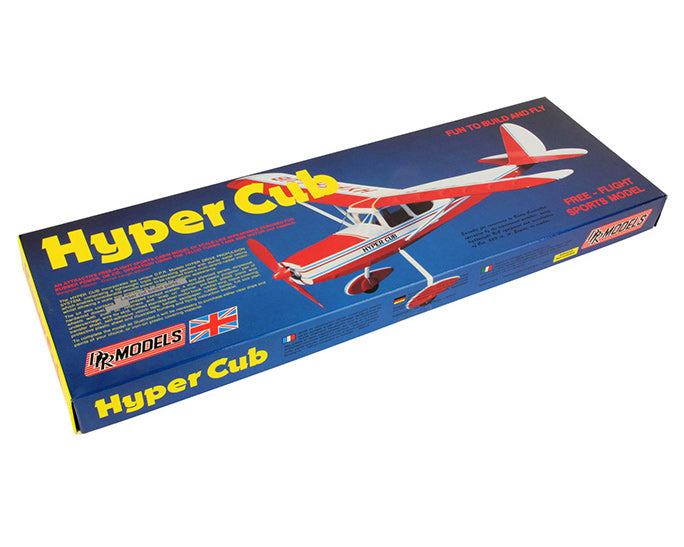 Hyper Cub Free Flight Rubber-Band Powered Balsa kit
