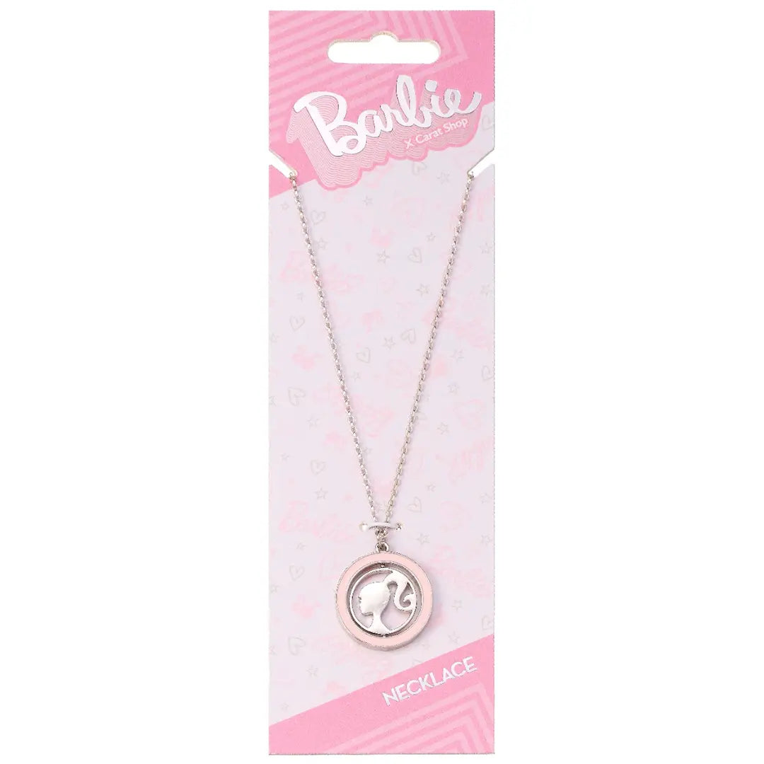 Spinning silhouette necklace - Barbie