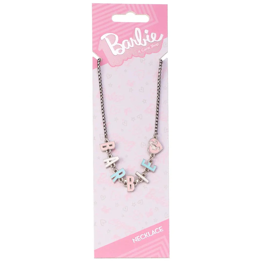 Enamelled letters Barbie necklace - Barbie