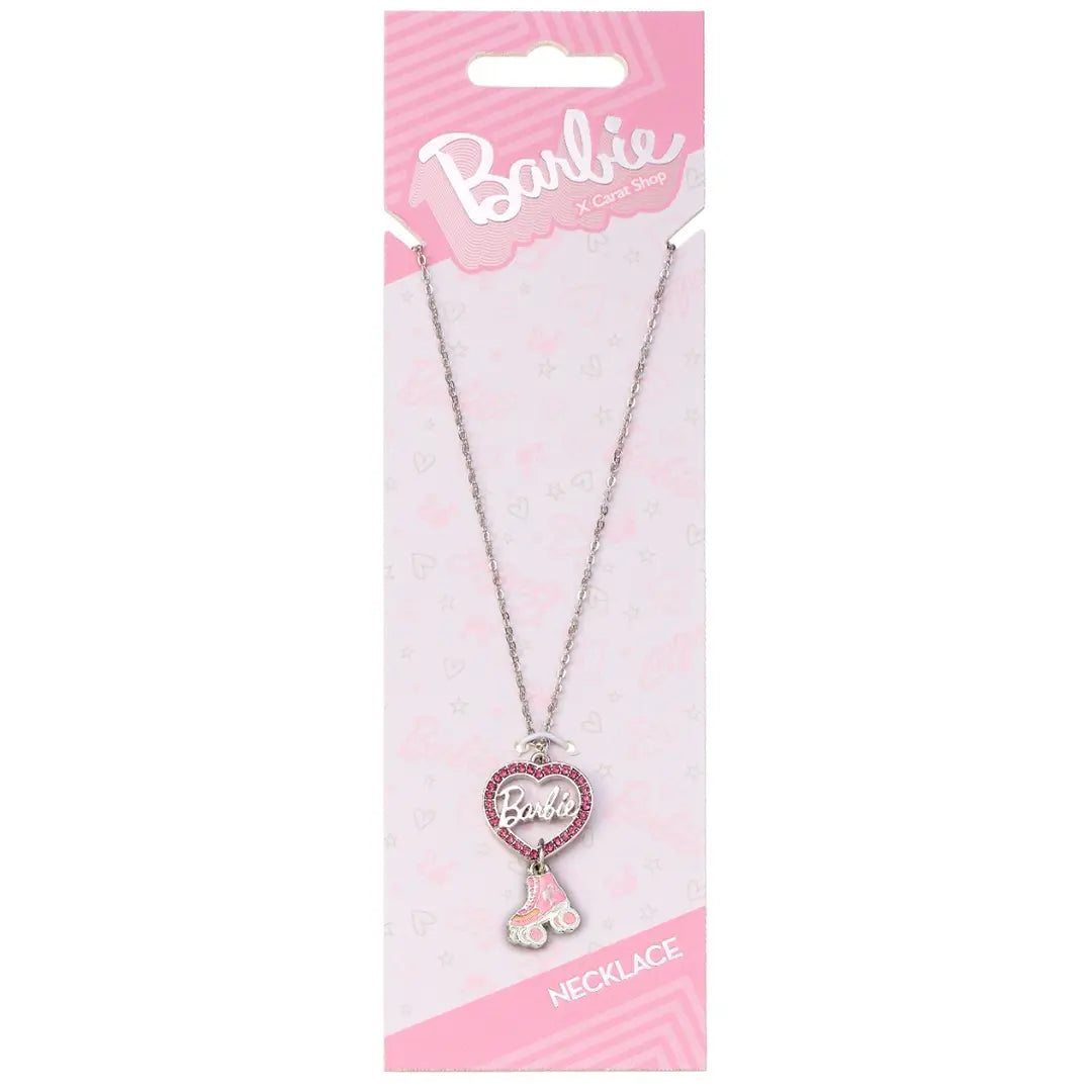 Heart and roller skate necklace - Barbie
