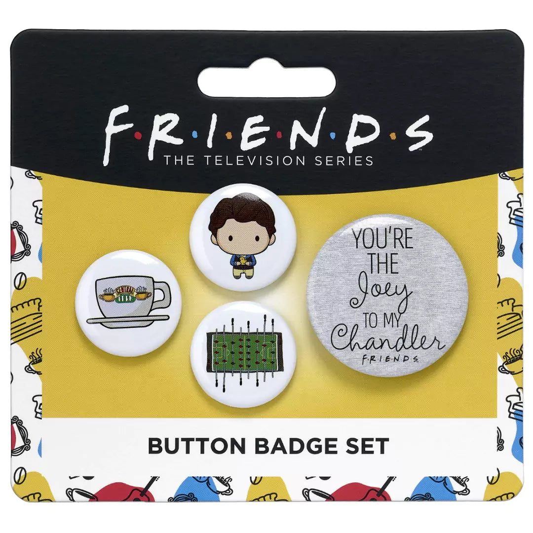 Chandler 4 Button Badge Set - Friends