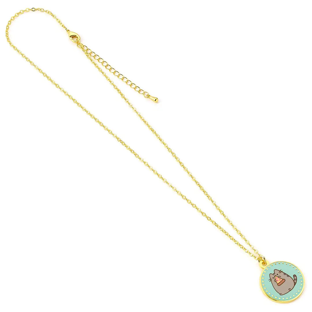 Pusheen the cat and pizza necklace - Pusheen