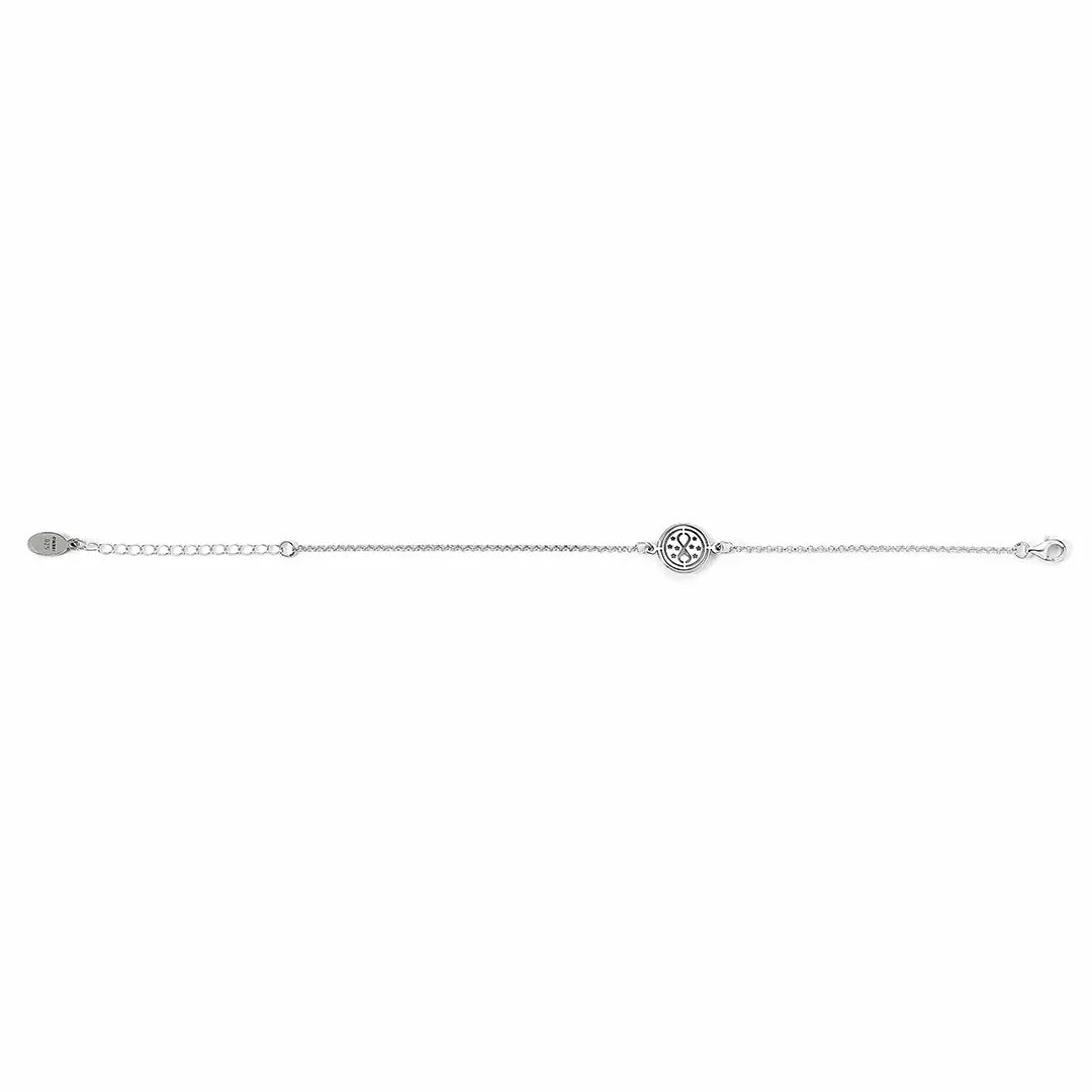 Sterling silver Time Turner Charm Bracelet - Harry Potter