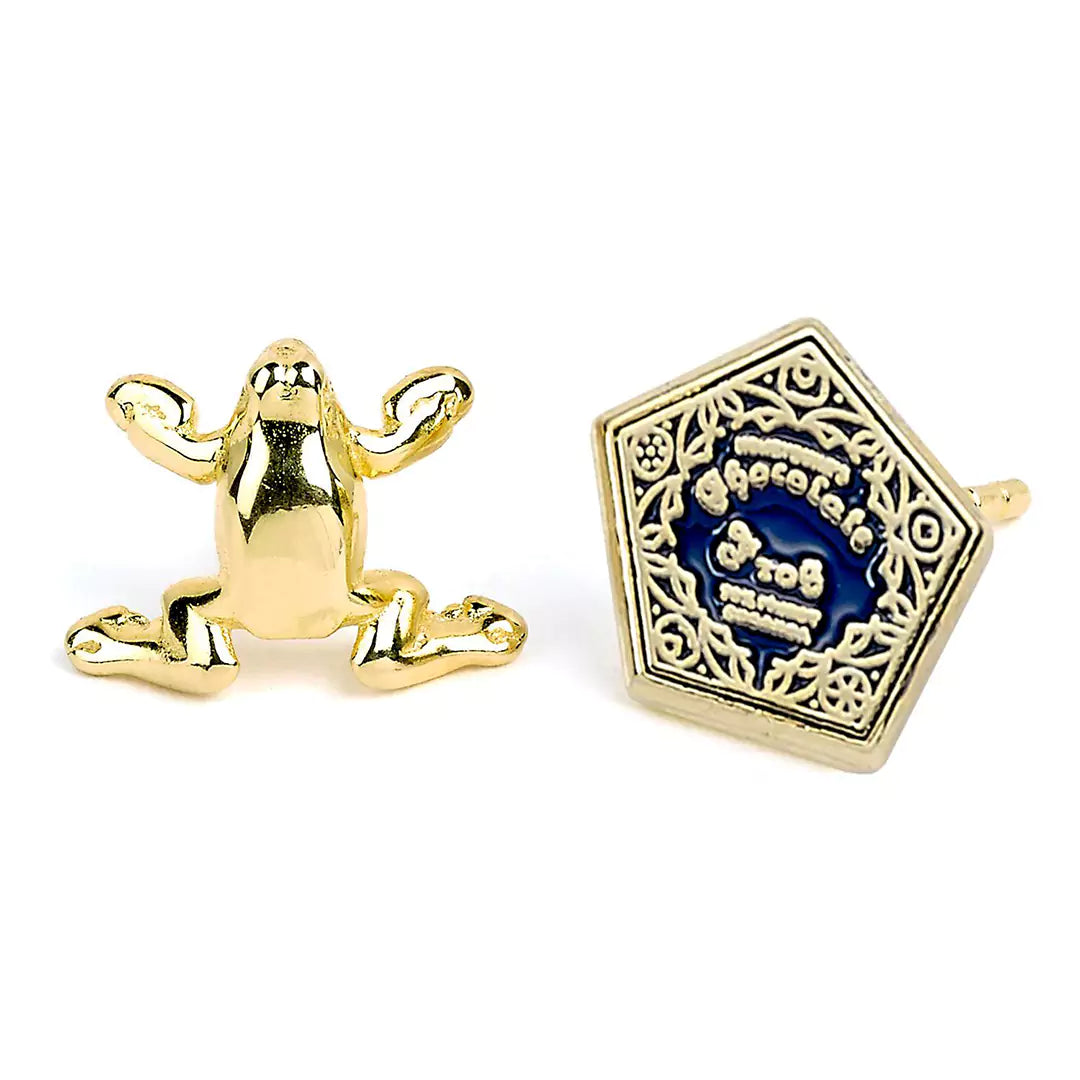 Official Harry Potter stud earring set - Time turners, choc frog