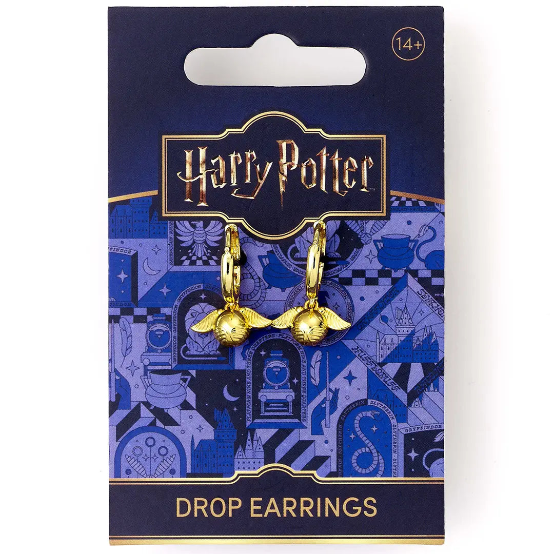 Golden Snitch Gold Earrings - Harry Potter