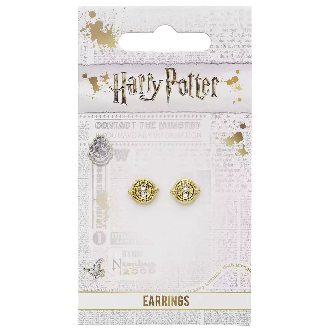Fixed Time Turner Stud Earrings - Harry Potter