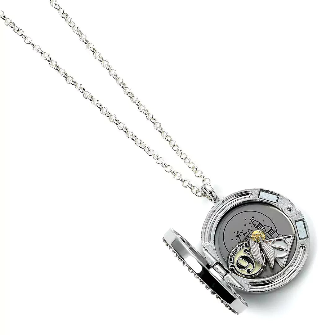 Floating Charm Locket Necklace with 3 charms - Harry Potter