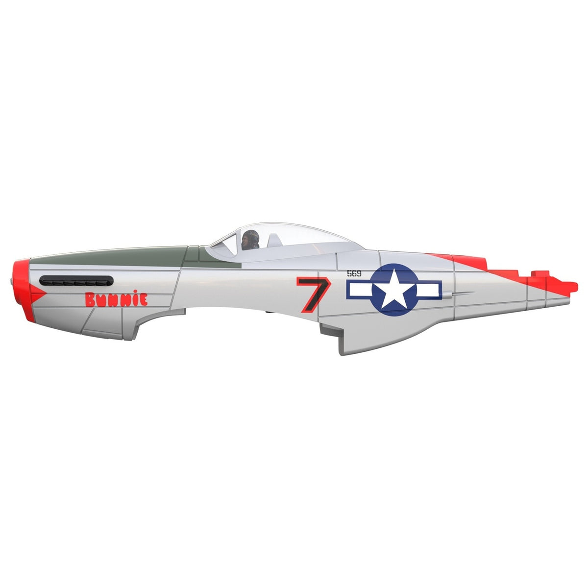 Fuselage P51D Mustang Red