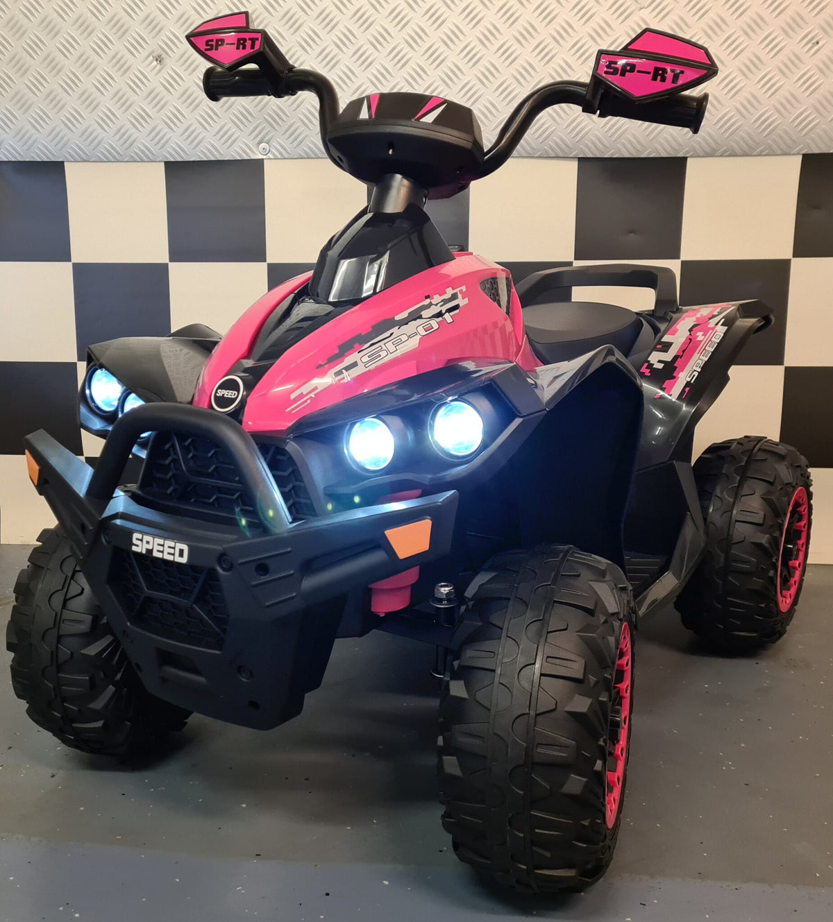 Phyton 12V kids' quad – 1 seat, pink