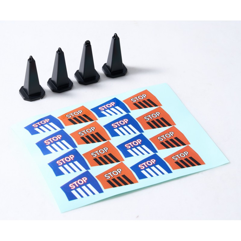 1/18 traffic cone black (4pcs)