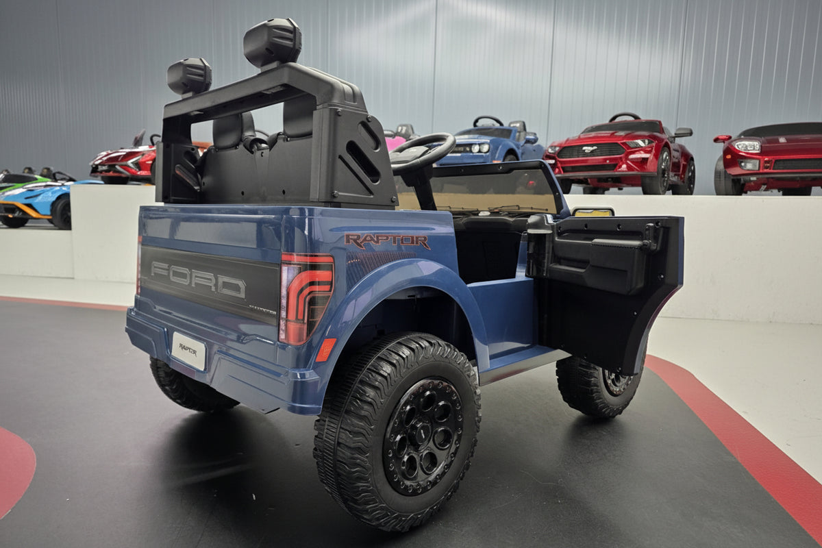 Ford Raptor 24V electric car for kids – 2 seats, black