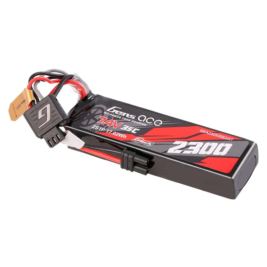 GENS ACE GEA232S35E2GT - GensAce G-Tech Hard 2S 7.4V-2300-35C 101x31x21mm 115g EC2
