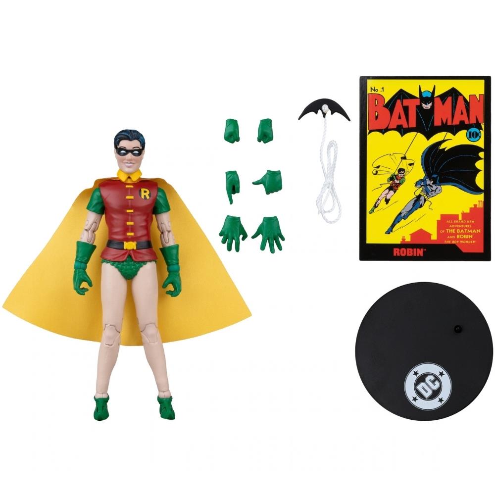 DC Direct Robin Dick Grayson (Batman #1) 7in Action Figure with Comic McFarlane Toys (Red Platinum Edition)