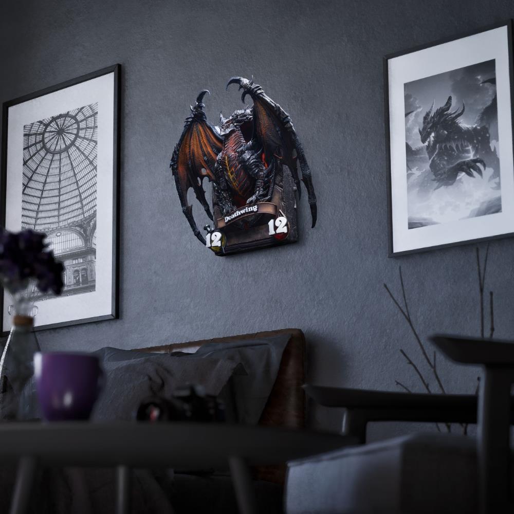 Blizzard Hearthstone Deathwing Art Statue Frame