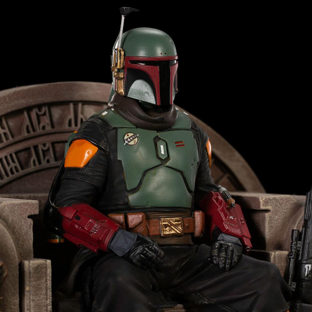 Iron Studios Star Wars - Boba Fett on Throne Statue Delux Art Scale 1/10