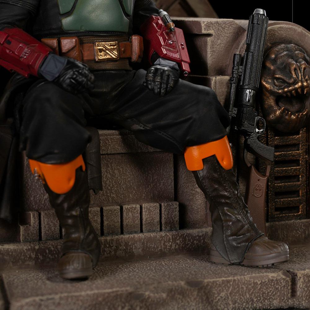 Iron Studios Star Wars - Boba Fett on Throne Statue Delux Art Scale 1/10