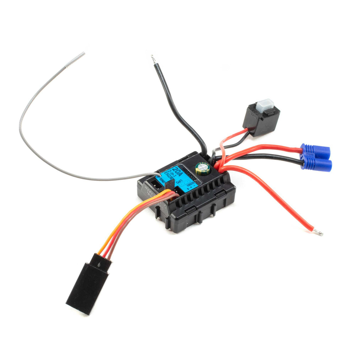 ESC/Rx, 2.4Ghz: 1/18