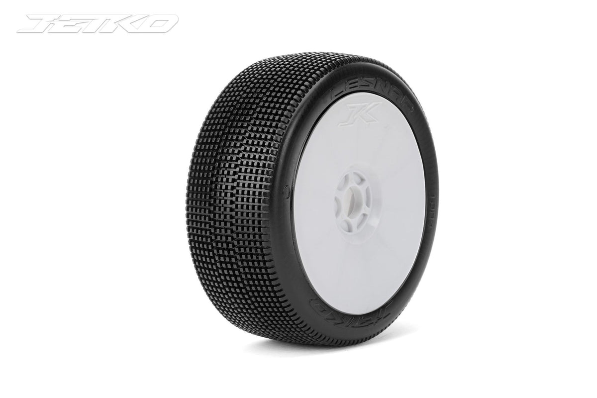 JETKO JK1004SRW - Jetko Lesnar Soft 1:8 Buggy Pre-glued White Revo Rims 2 pcs