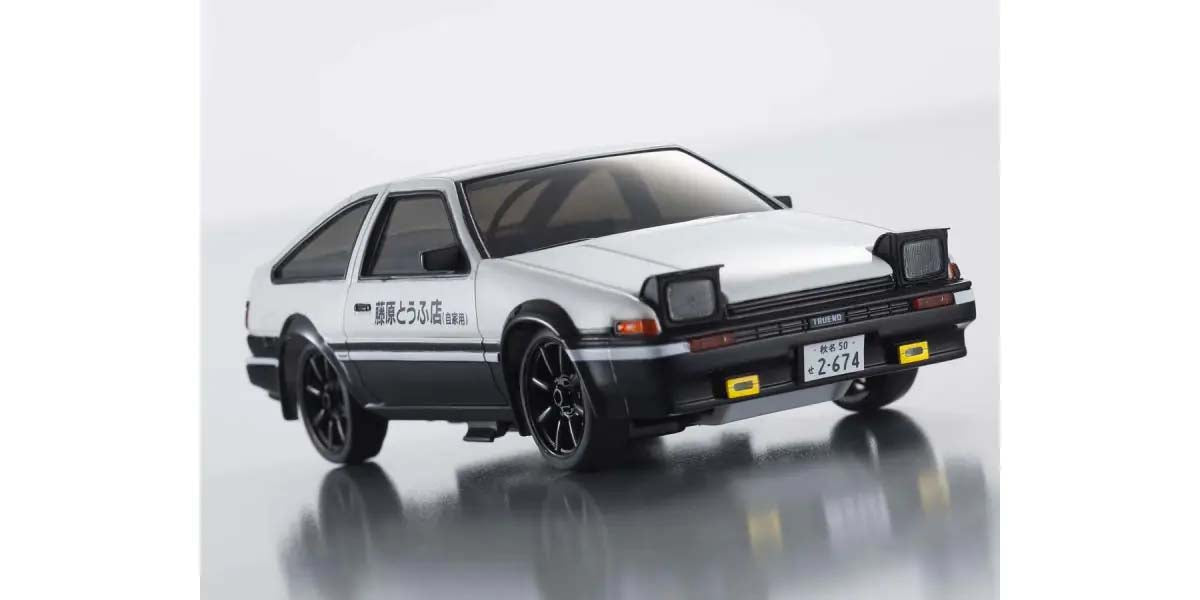 KYOSHO EGG K.66601A - Kyosho First Mini-Z 1:28 Initial-D Toyota Sprinter Trueno AE86 WH/BK