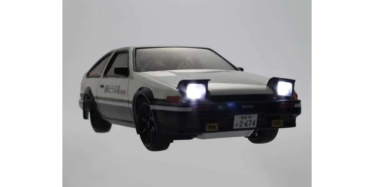KYOSHO EGG K.66601A - Kyosho First Mini-Z 1:28 Initial-D Toyota Sprinter Trueno AE86 WH/BK