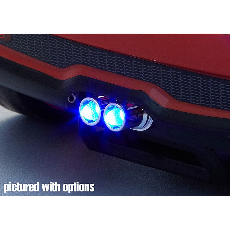Chrome exhaust set "Double Type" w/o LED