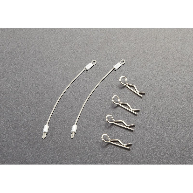 Body Clips (4pcs.) with Metal cord 80mm (2pcs.)