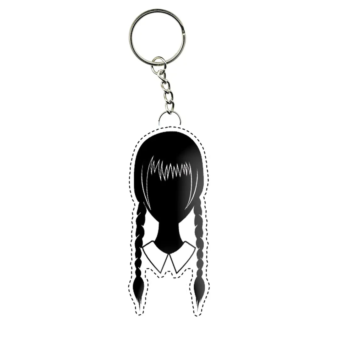 Wednesday head keyring - Wednesday