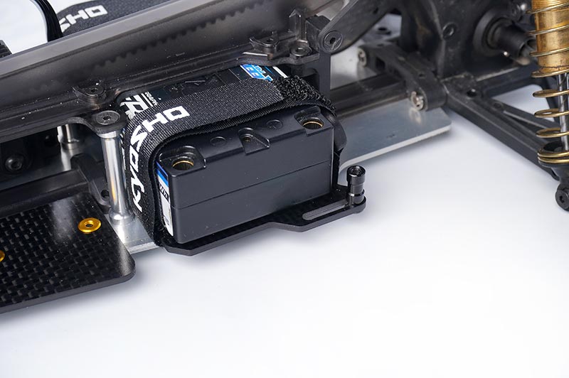 KOSWORK KOS04323 - Shorty Battery Mount Set Koswork 2.0mm Carbon - Optima Mid